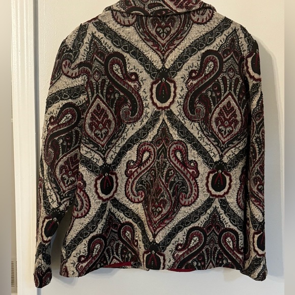 Coldwater Creek Paisley Open front Women’s Jacket - Size Large - Picture 2 of 7